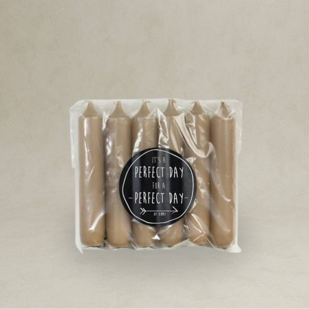 Kaarsen set 6 Walnut